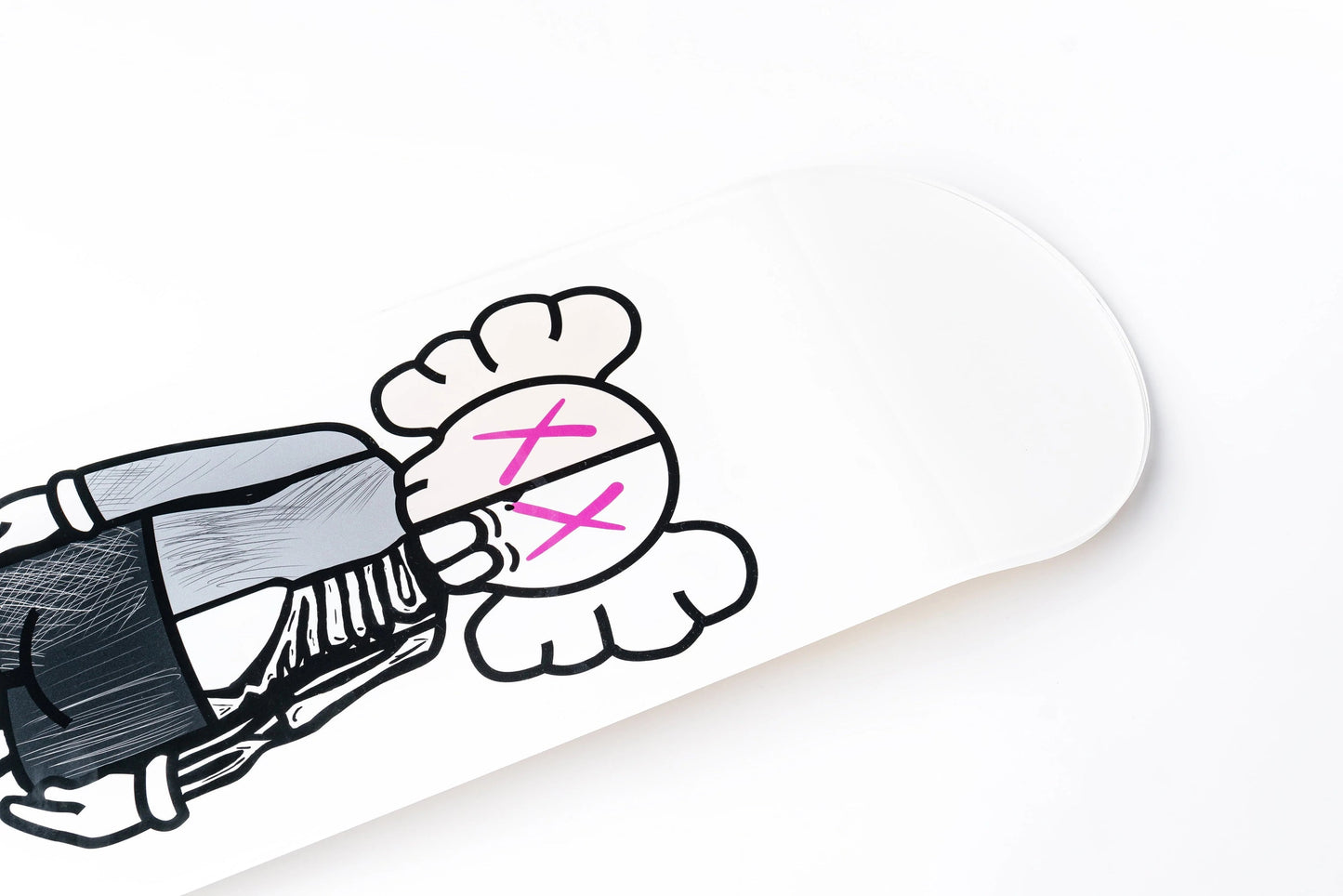 Buddy White Pink Skateboard