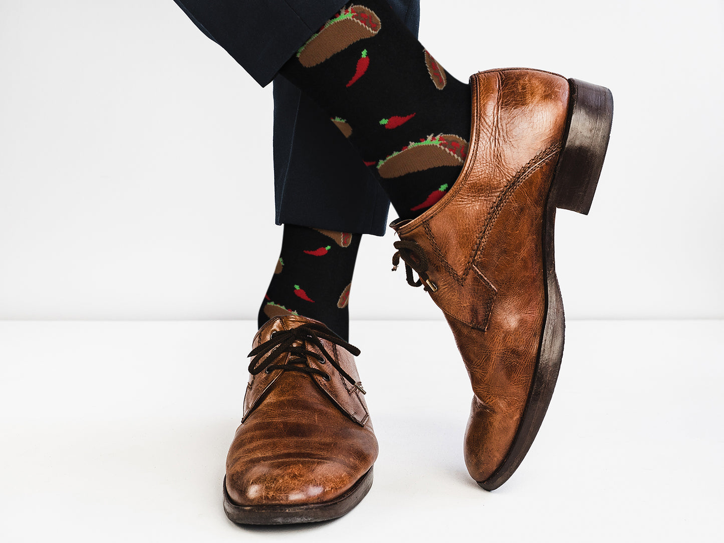 Cozy Designer Trending Food Socks - Chili Taco for Men and Women