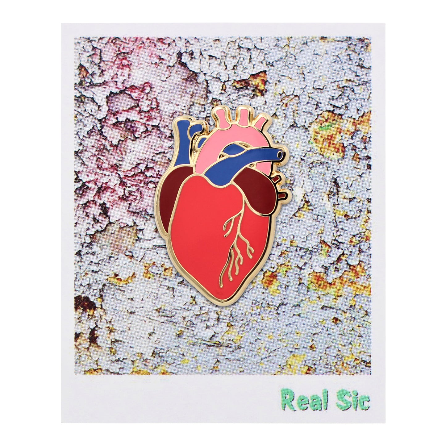 Anatomical Heart Pin - Realistic, Scientific Heart Enamel Pin